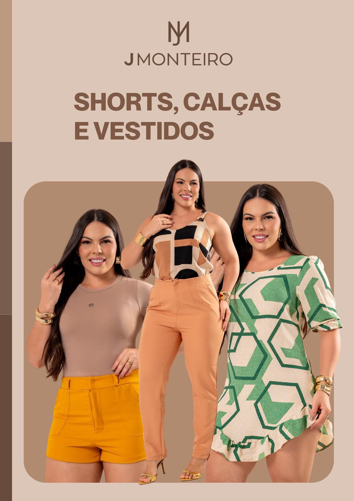 Coleção Shorts, Calças e Vestidos