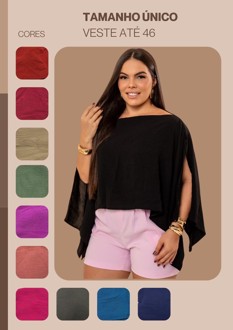 Blusas J Monteiro plus size atacado