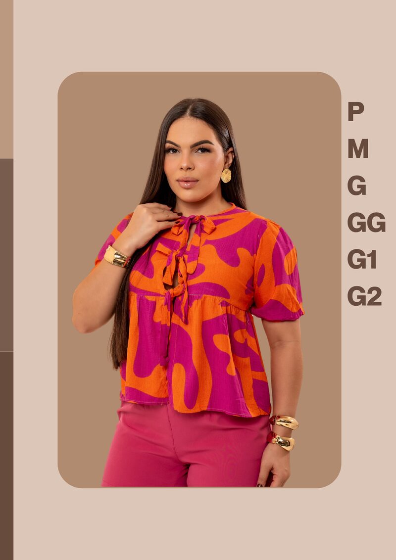 Blusas J Monteiro plus size atacado